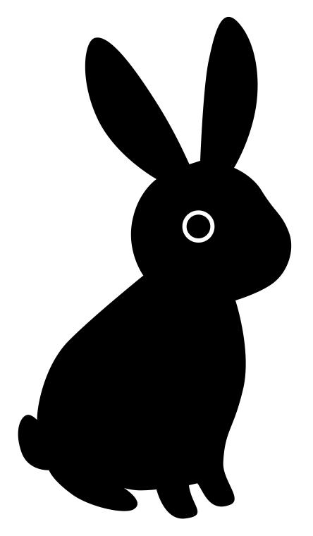 黒うさぎイラスト素材05 | 黒ウサギ