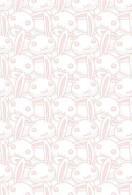 ウサギ年賀状背景素材1タテ(見本) | 普通なウサギ
