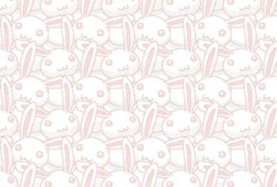 ウサギ年賀状背景素材1ヨコ(見本) | 普通なウサギ