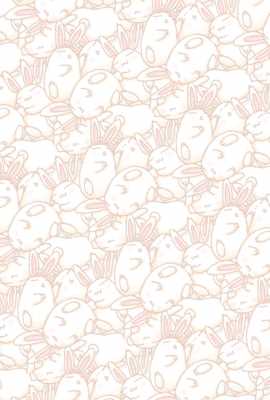 うさぎ年賀状背景素材3タテ(見本) | 普通なウサギ