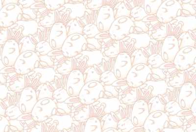 うさぎ年賀状背景素材3ヨコ(見本) | 普通なウサギ