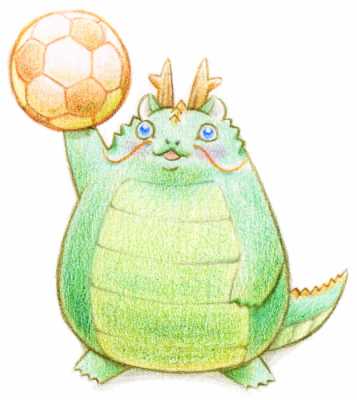 デブドラゴン+サッカーボール(見本) | デブドラゴン