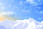 背景素材：雪山 サムネ