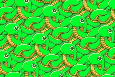 からまってるヘビ背景素材ヨコ(見本) | 普通なヘビ