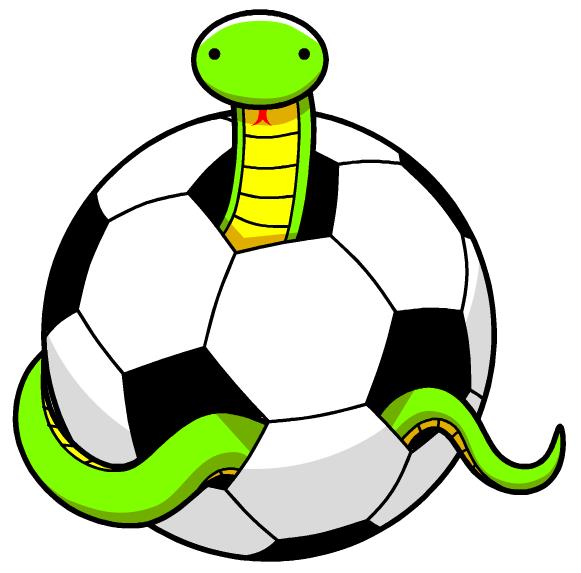 サッカーボールとヘビイラスト素材 | サッカーとヘビ