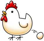 鶏と卵イラスト素材 サムネイル